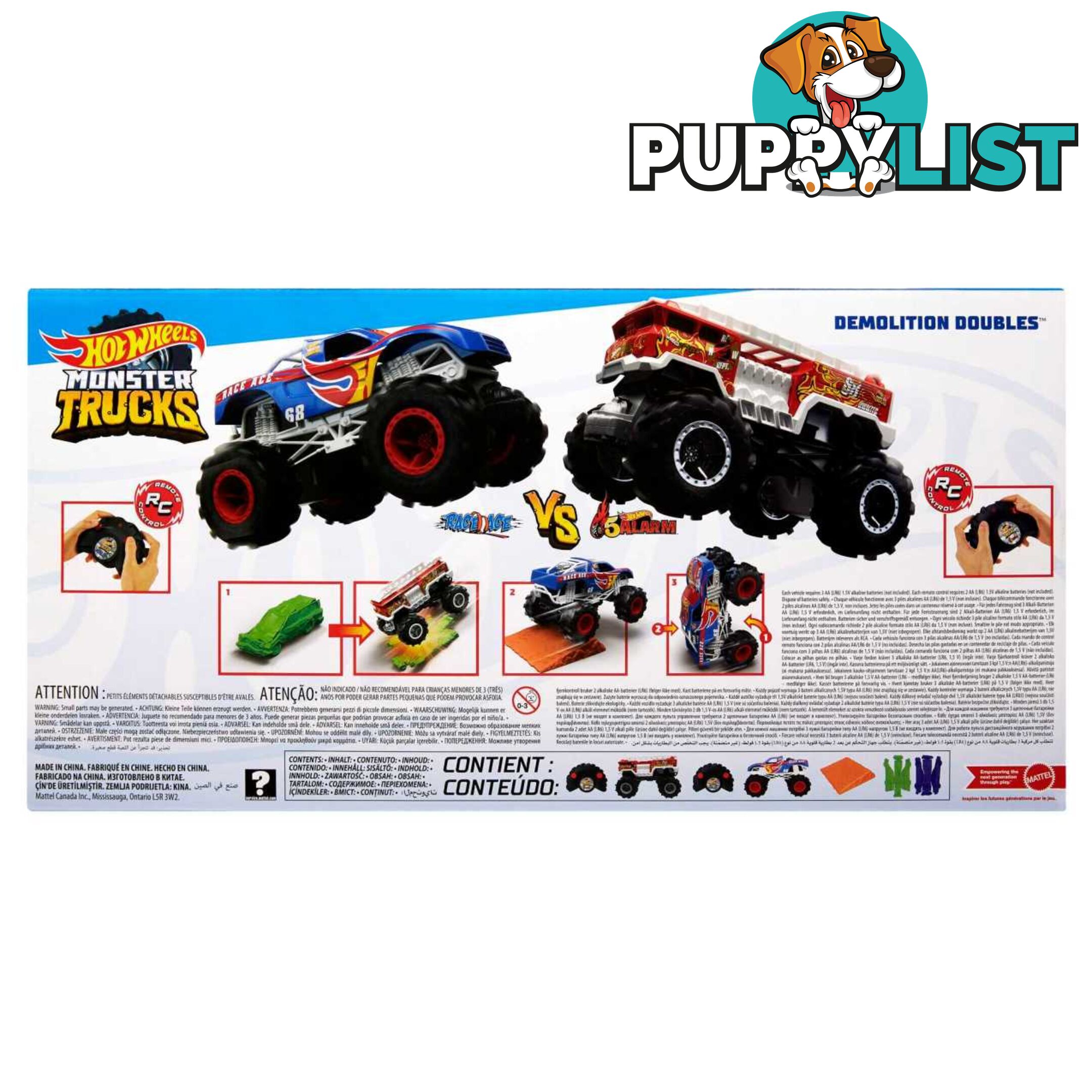 Hot Wheels® - Rc Monster Trucks Demolition Doubles Rc 2pk - Mahgv89 - 194735058549