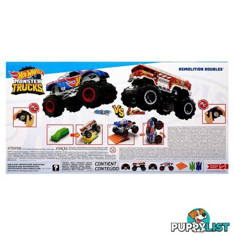 Hot Wheels® - Rc Monster Trucks Demolition Doubles Rc 2pk - Mahgv89 - 194735058549