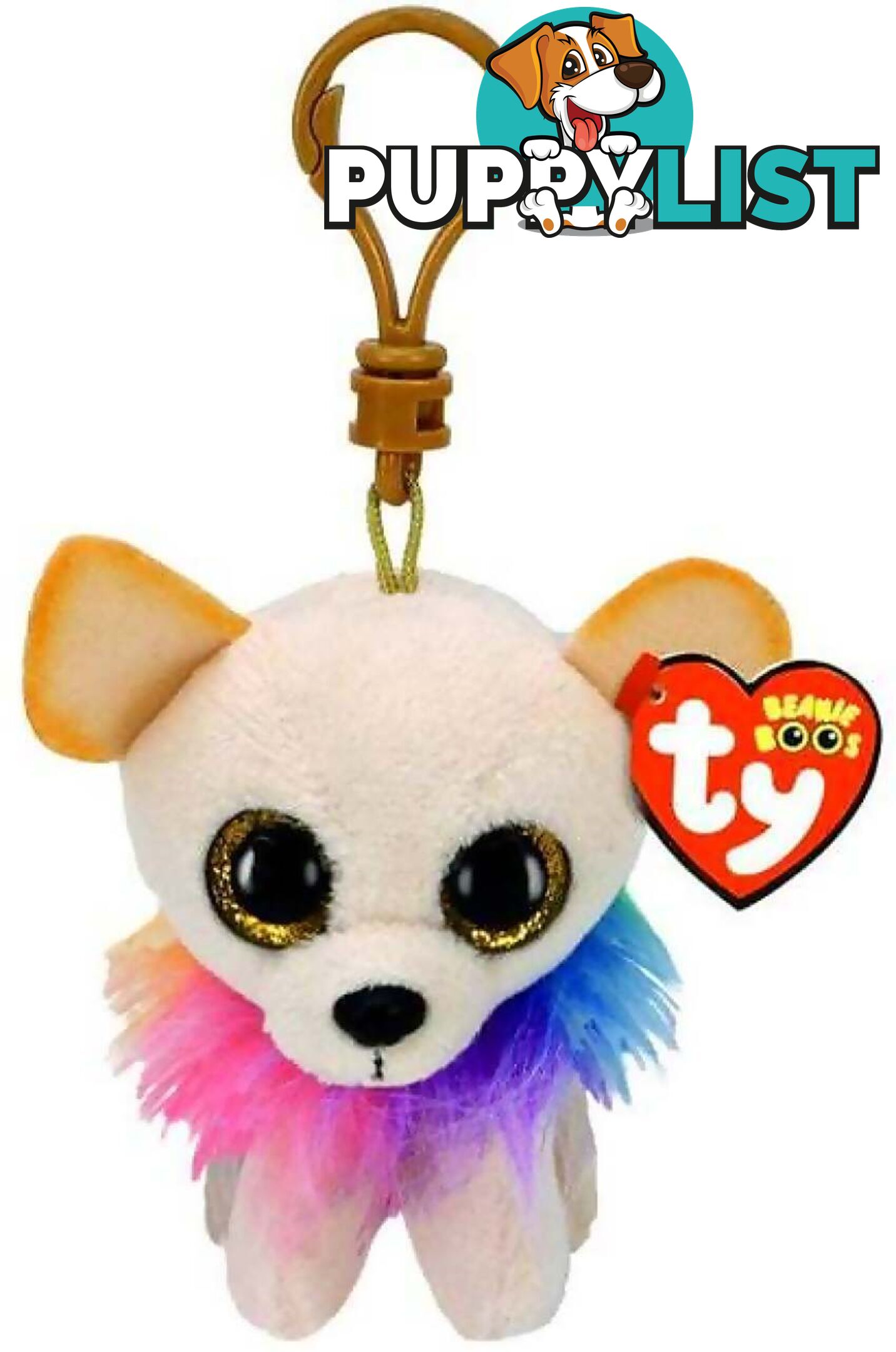 Ty - Beanie Boos - Clip On Chewey The Chihuah 10cm - Bg35242 - 008421352425