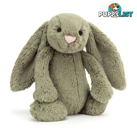 Jellycat Bashful Fern Bunny Medium Green 31x12x15cm   Bas3fern - 670983126358