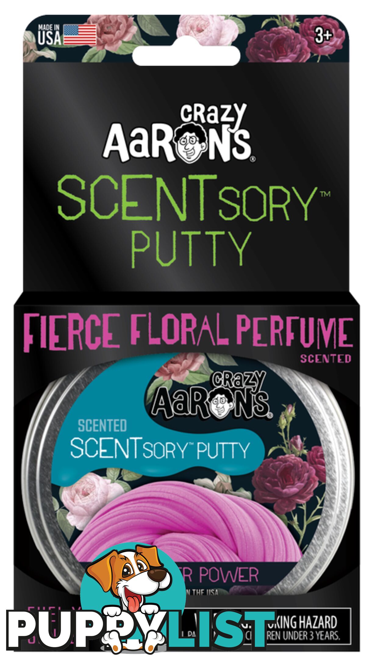 Crazy Aaron's Scentsory Putty Fierce Floral Perfume Flower Power 2.5inch - Bgscnfp055 - 787790221708