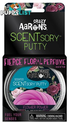 Crazy Aaron's Scentsory Putty Fierce Floral Perfume Flower Power 2.5inch - Bgscnfp055 - 787790221708