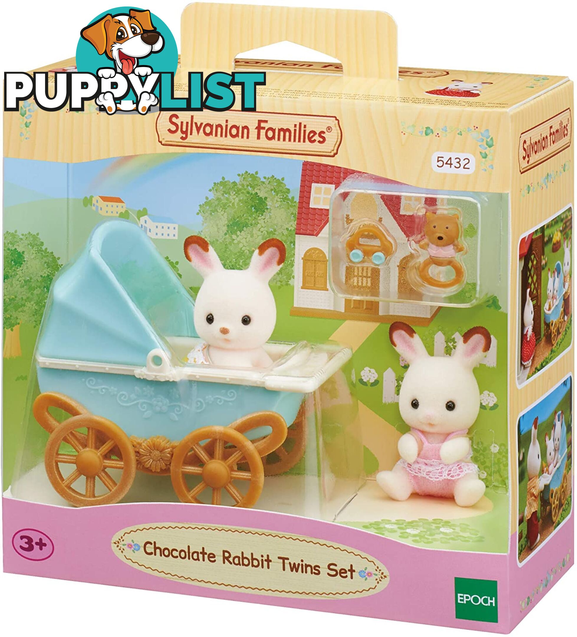 Sylvanian Families - Chocolate Rabbit Twins Set Sf5432 - 5054131054321