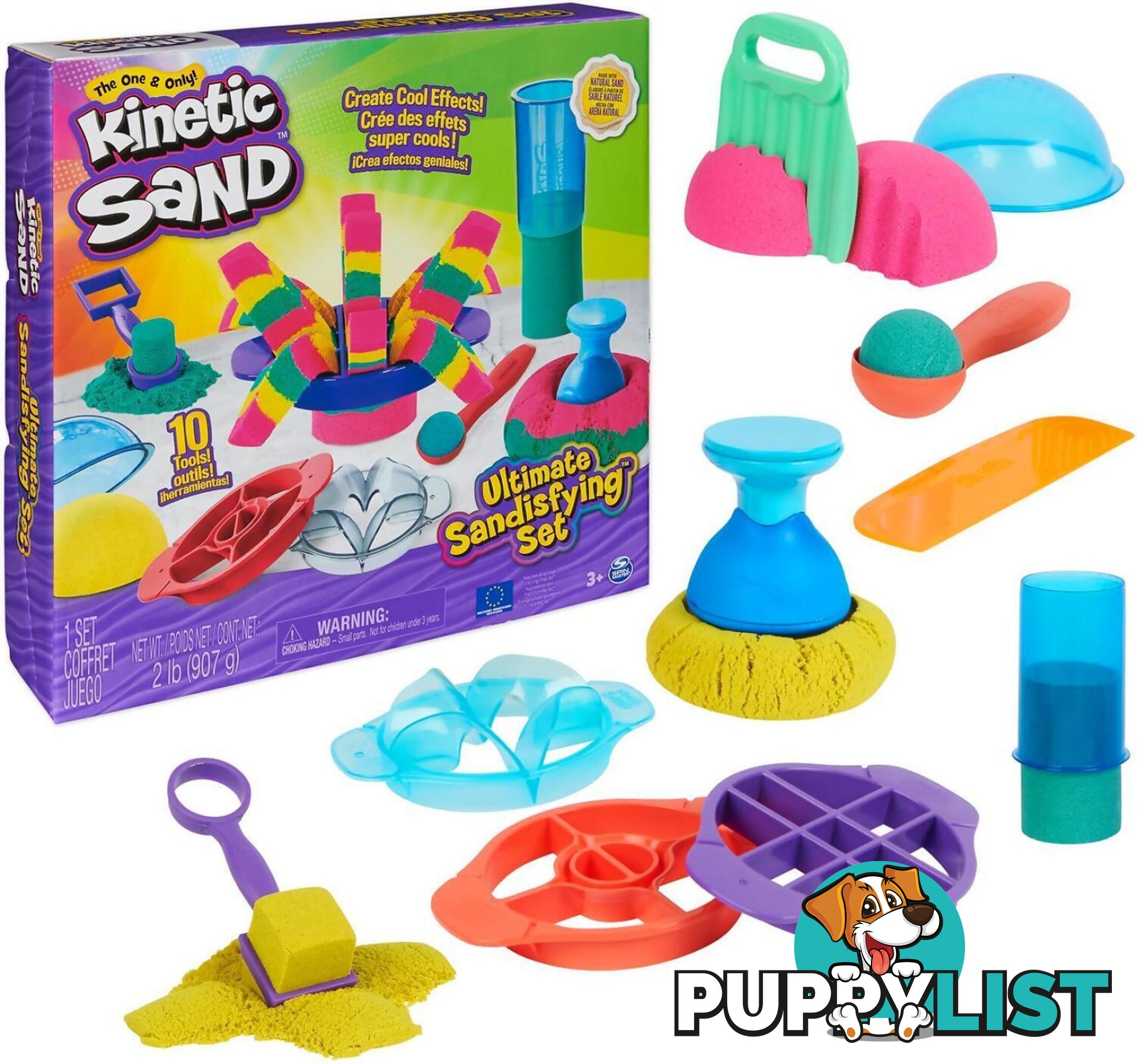 Kinetic Sand - Ultimate Sandisfying Set - Spin Master Si6067345 - 778988250020