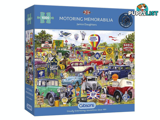 Gibsons - Motoring Memorabilia Jigsaw Puzzle 1000 Pieces - Jdgib063066 - 5012269063066