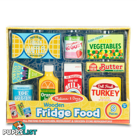 Melissa & Doug - Fridge Food Set - Wooden Play Food - Mdmnd4076 - 000772040761