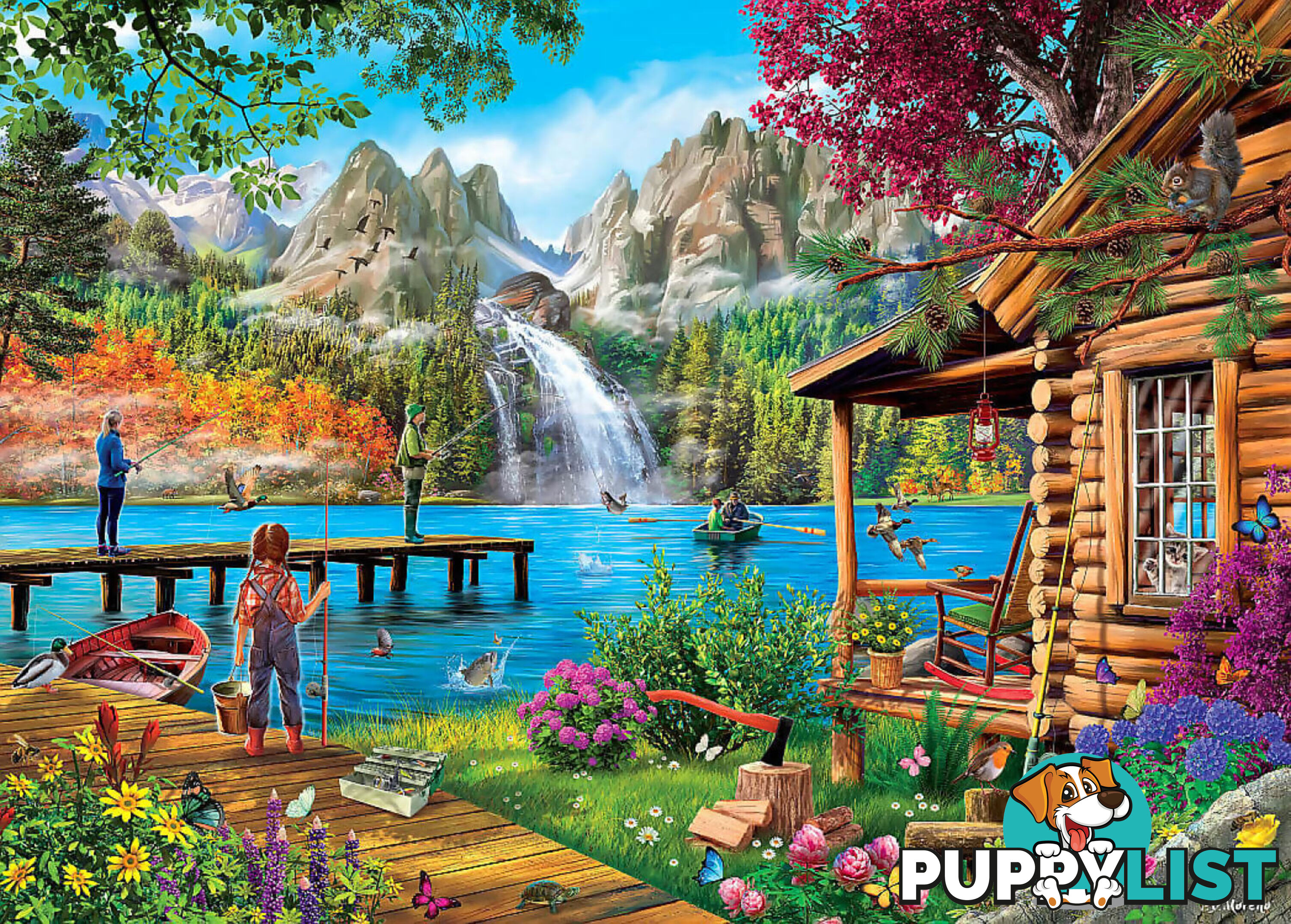 Holdson - Water's Edge Crystal Water Cabin Jigsaw Puzzle 1000 Pieces - Jdhol774913 - 9414131774913