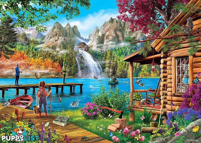 Holdson - Water's Edge Crystal Water Cabin Jigsaw Puzzle 1000 Pieces - Jdhol774913 - 9414131774913