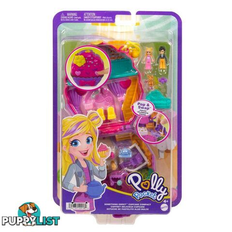 Polly Pocket - Something Sweet Cupcake Compact Playset - Mahkv31 - 0194735109180