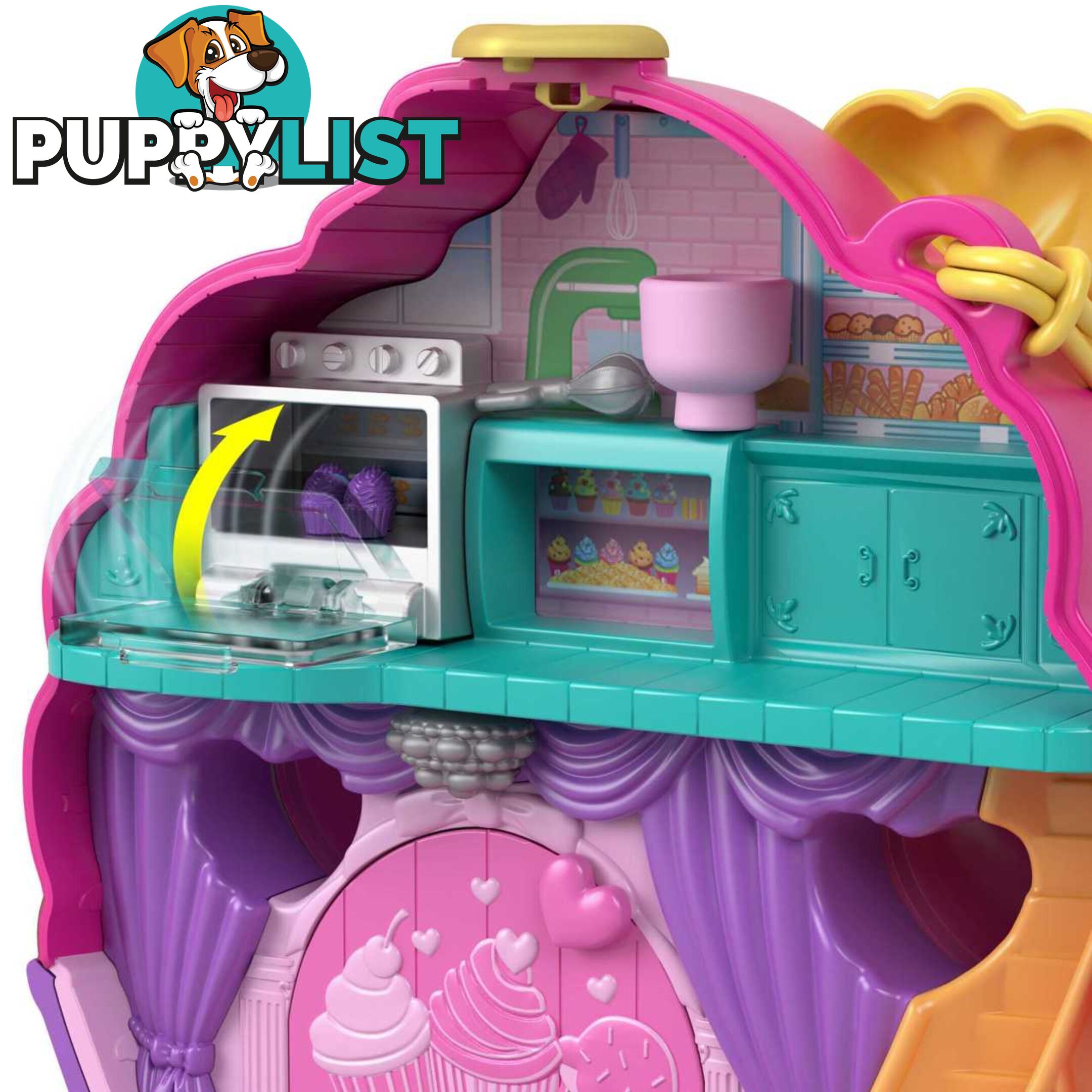 Polly Pocket - Something Sweet Cupcake Compact Playset - Mahkv31 - 0194735109180