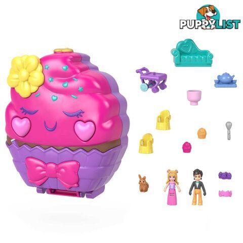 Polly Pocket - Something Sweet Cupcake Compact Playset - Mahkv31 - 0194735109180