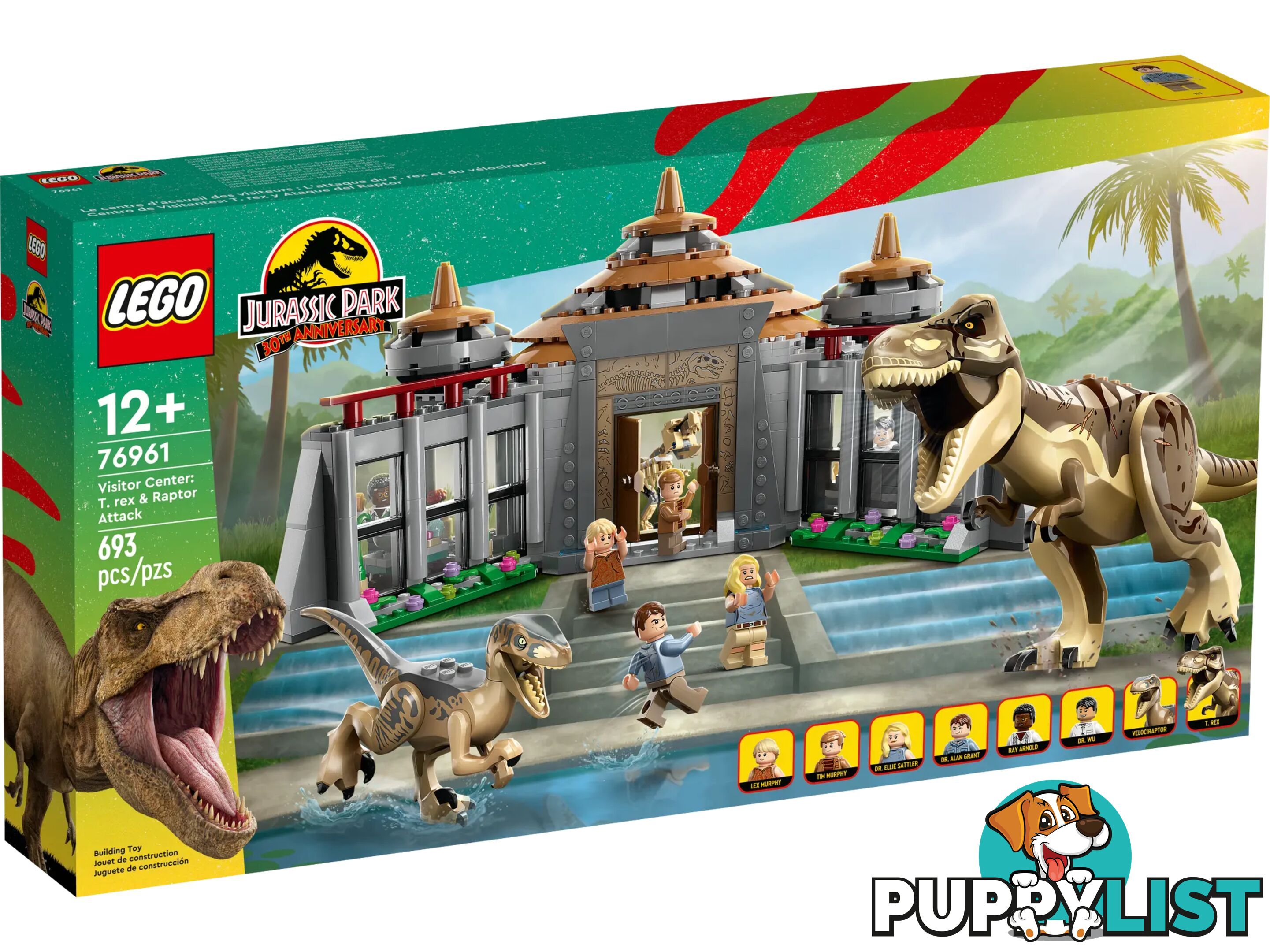 LEGO 76961 Visitor Center: T. rex & Raptor Attack - Jurassic World - 5702017421964