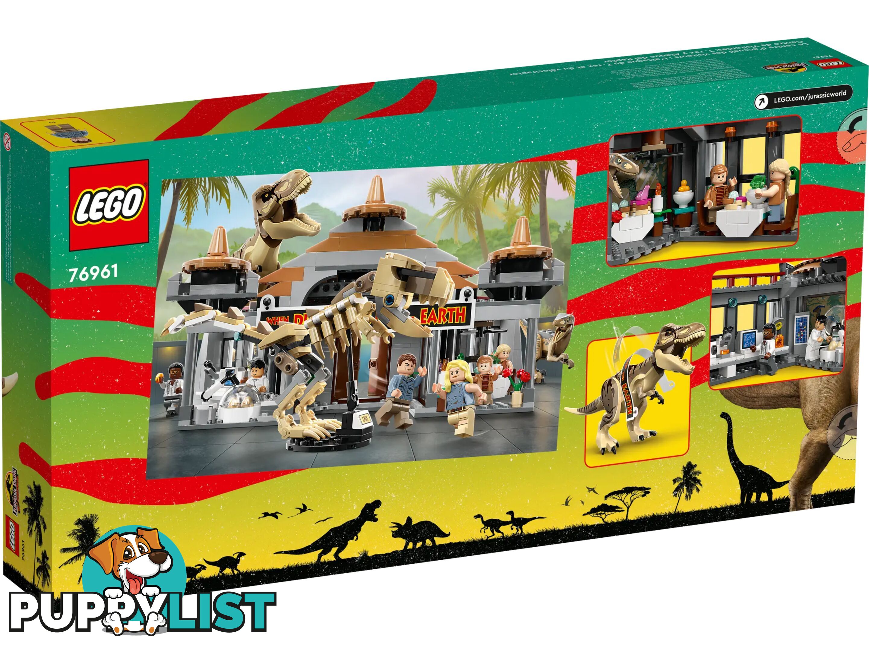 LEGO 76961 Visitor Center: T. rex & Raptor Attack - Jurassic World - 5702017421964