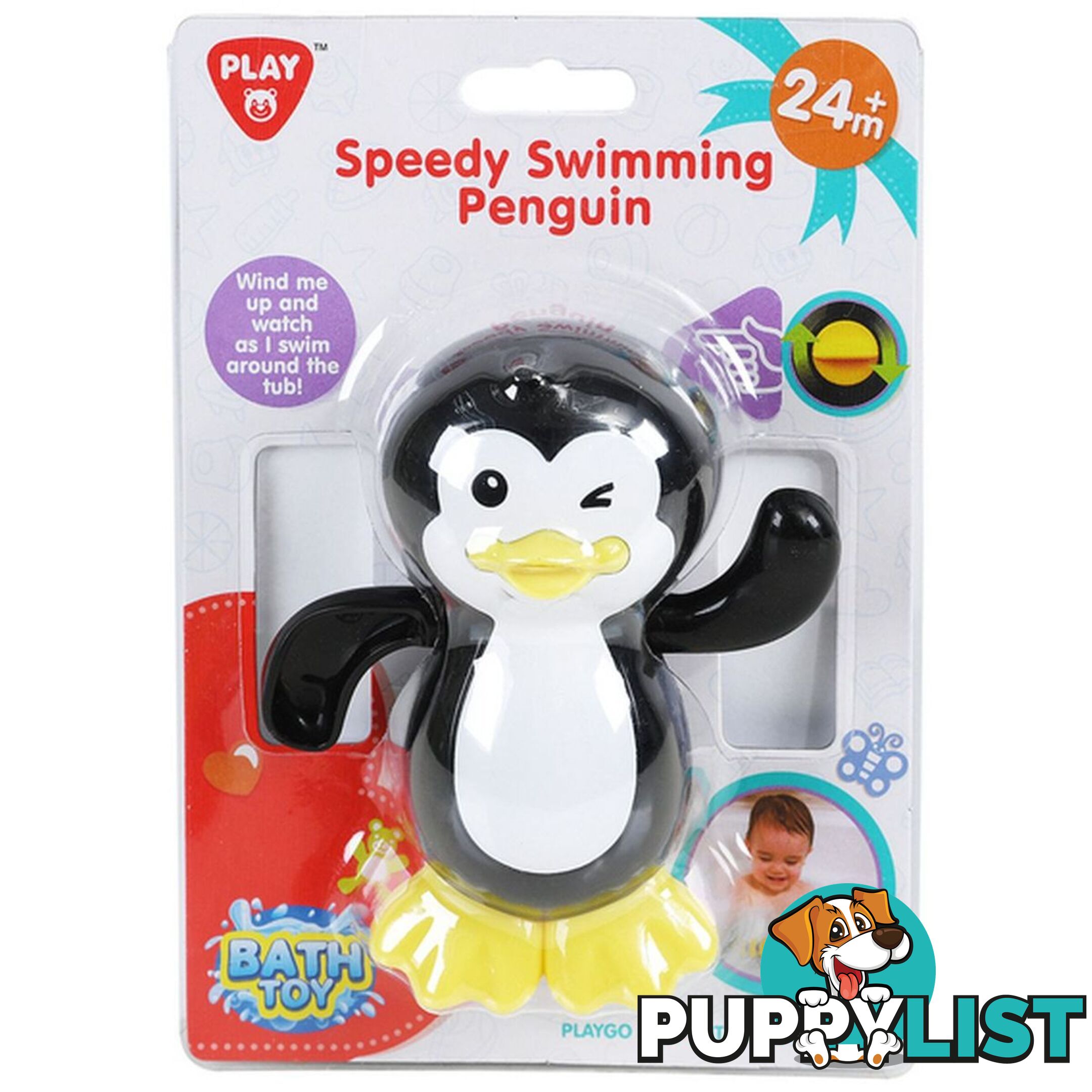 Speedy Swimming Penguin Bath Toy  Playgo Toys Ent. Ltd Art62814 - 4892401019028