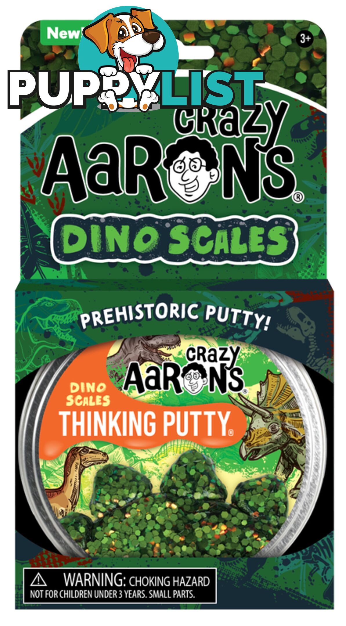 Crazy Aaron's Thinking Putty Dino Scales Trendsetters 4inch - Bgdo020 - 810066952478