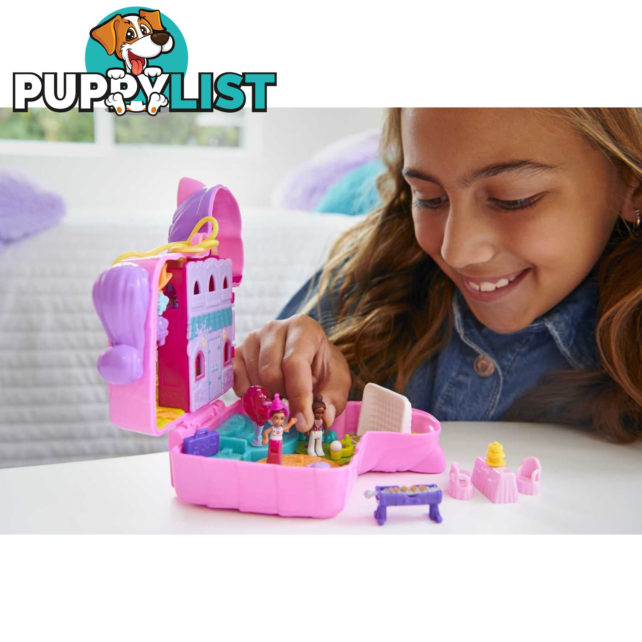 Polly Pocket - Mini Toys PiÃ±ata Party Compactâ„¢ Playset With 2 Dolls And Accessories Mattel - Mahkv32 - 194735108657