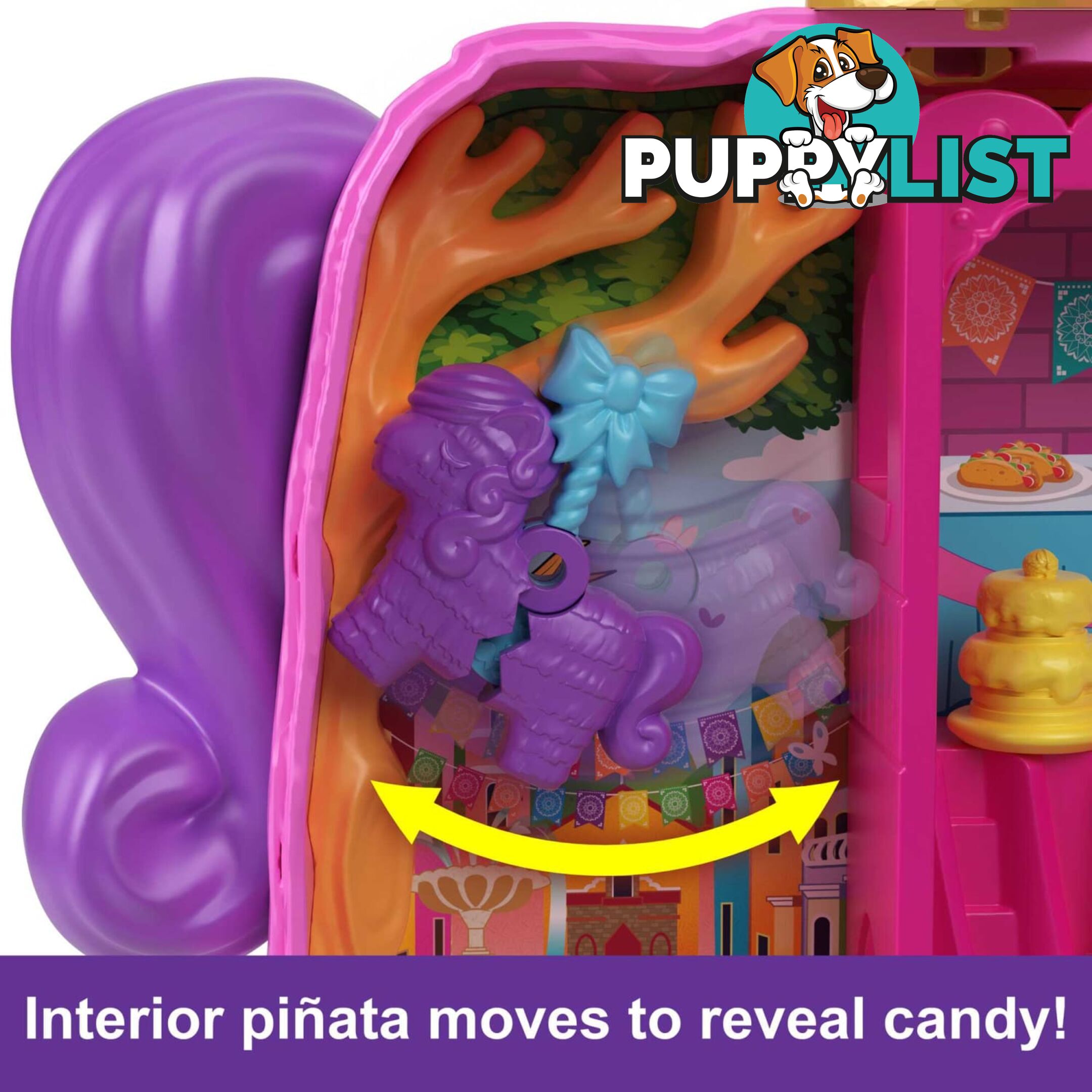 Polly Pocket - Mini Toys PiÃ±ata Party Compactâ„¢ Playset With 2 Dolls And Accessories Mattel - Mahkv32 - 194735108657