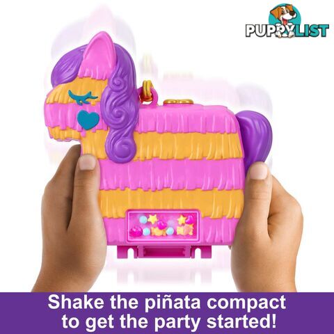 Polly Pocket - Mini Toys PiÃ±ata Party Compactâ„¢ Playset With 2 Dolls And Accessories Mattel - Mahkv32 - 194735108657