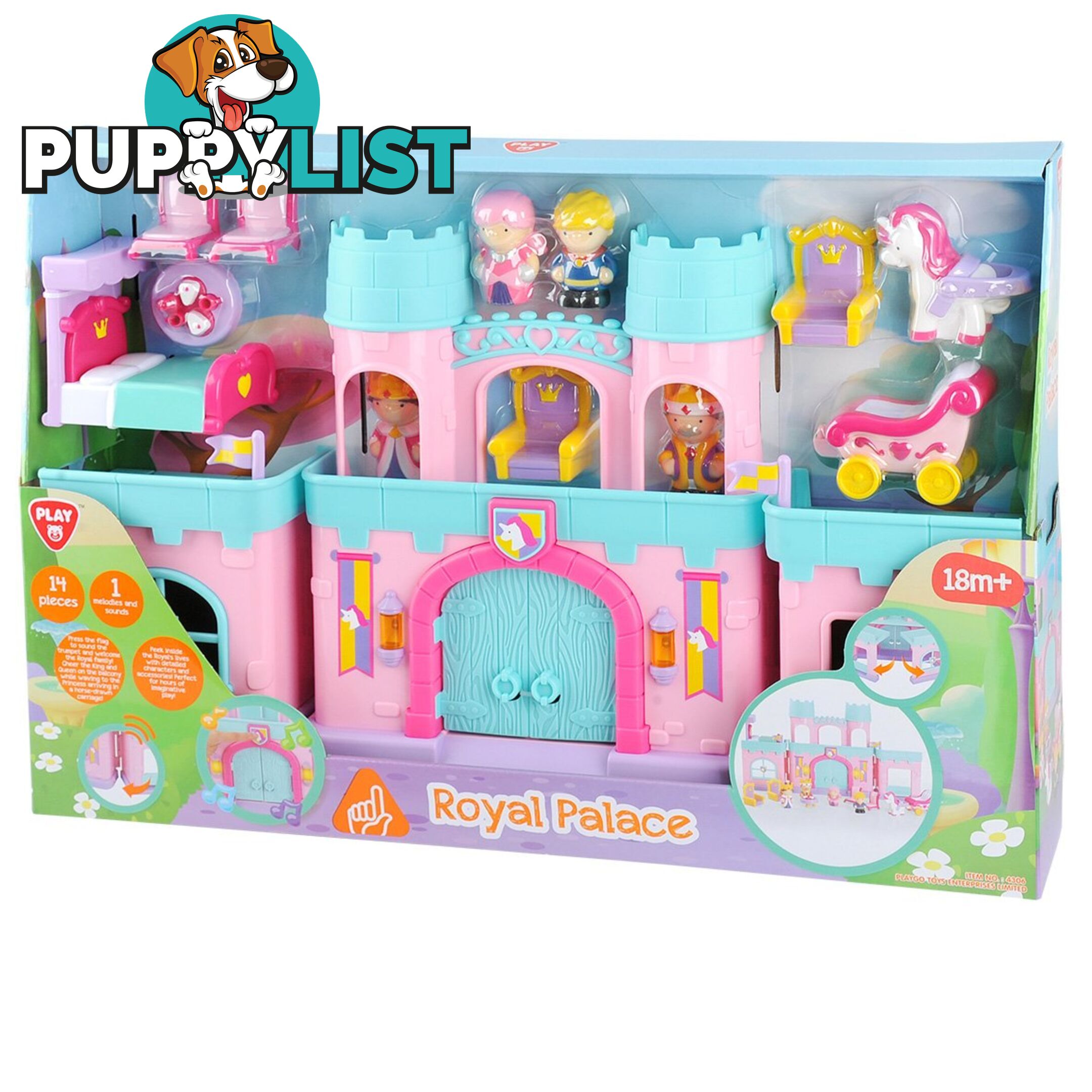 Battery Operated Royal Palace  Playgo Toys Ent. Ltd Art65499 - 4892401043061