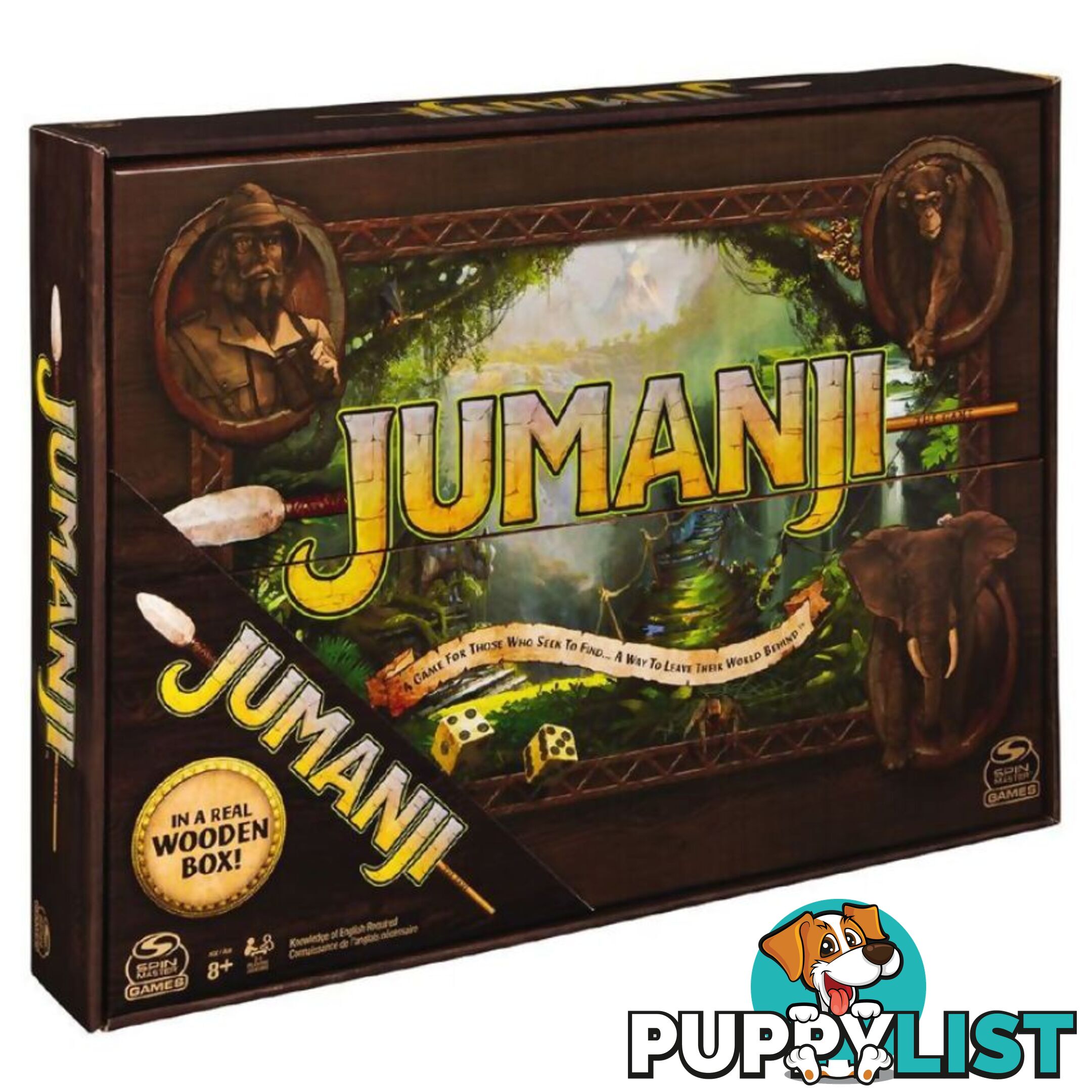 Jumanji Game Refresh Wooden Box Set - Spin Master - Si6061779 - 778988372852