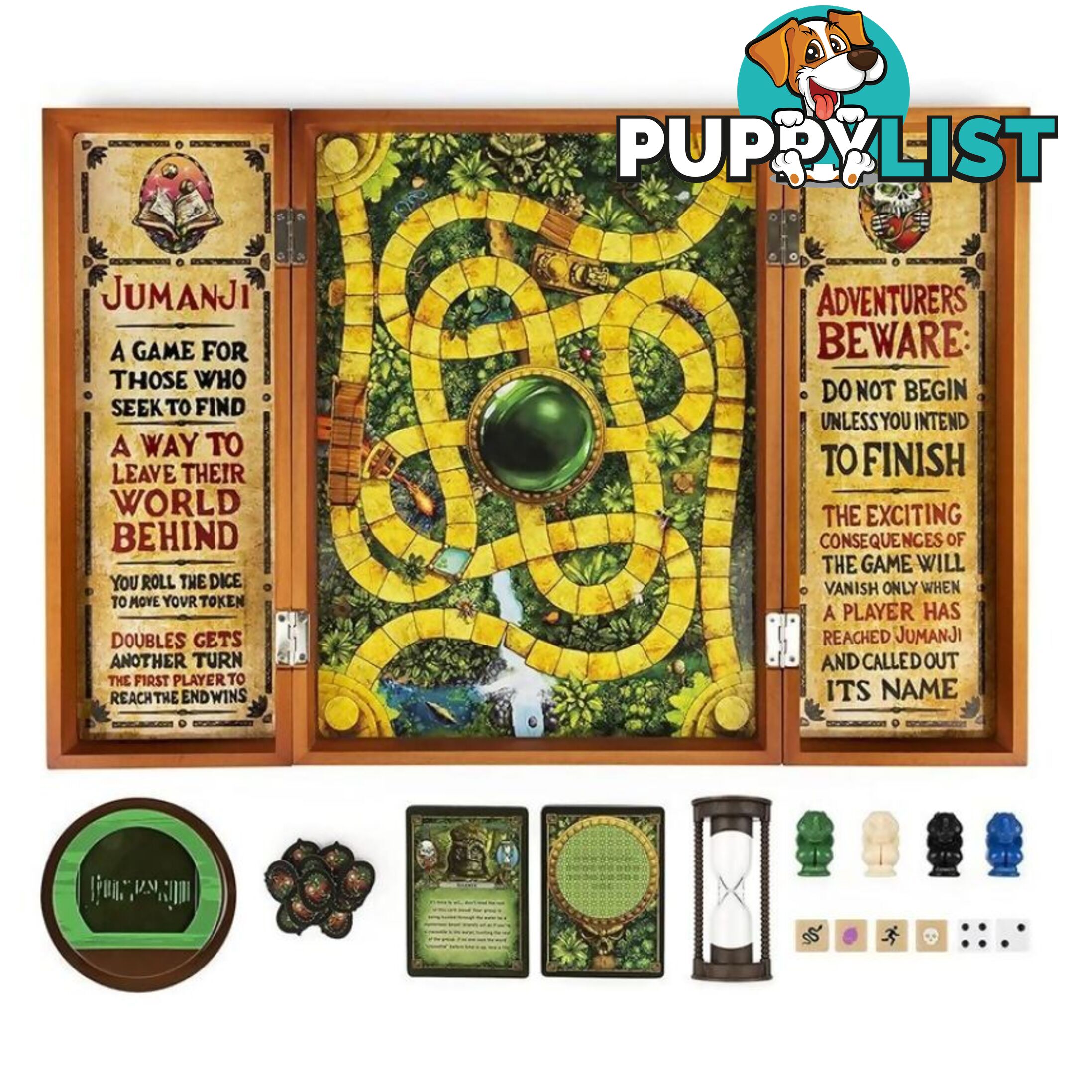 Jumanji Game Refresh Wooden Box Set - Spin Master - Si6061779 - 778988372852