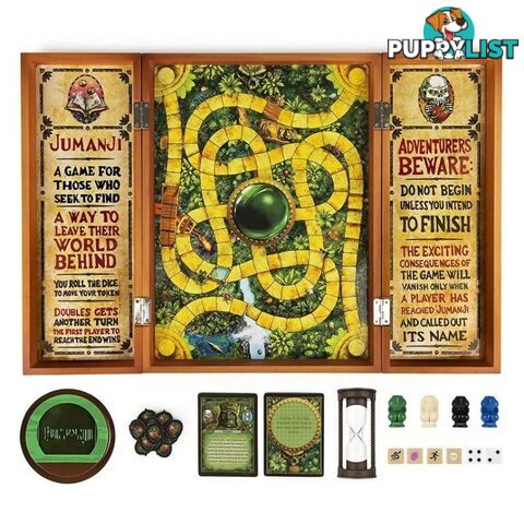 Jumanji Game Refresh Wooden Box Set - Spin Master - Si6061779 - 778988372852