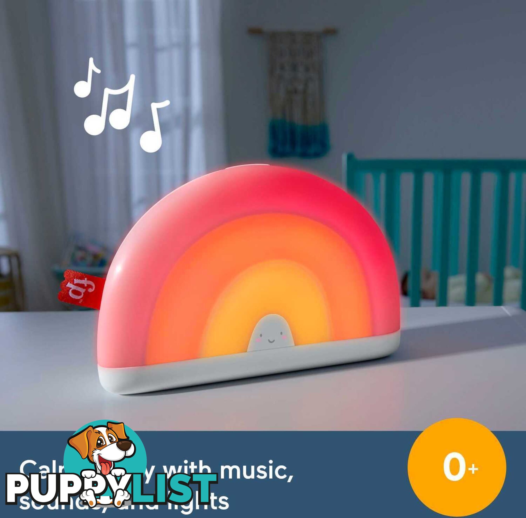 Fisher-price - Soothe & Glow Rainbow Sound Machine With Music And Lights - Mahgb91 - 194735047789