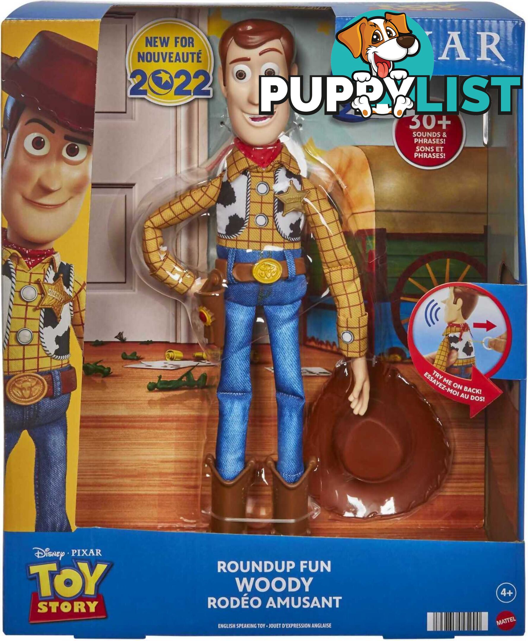 Disney And Pixar Toy Story - Woody Talking Toy 20 Phrases Of Roundup Fun - Mattel - Mahfy35 - 194735045990