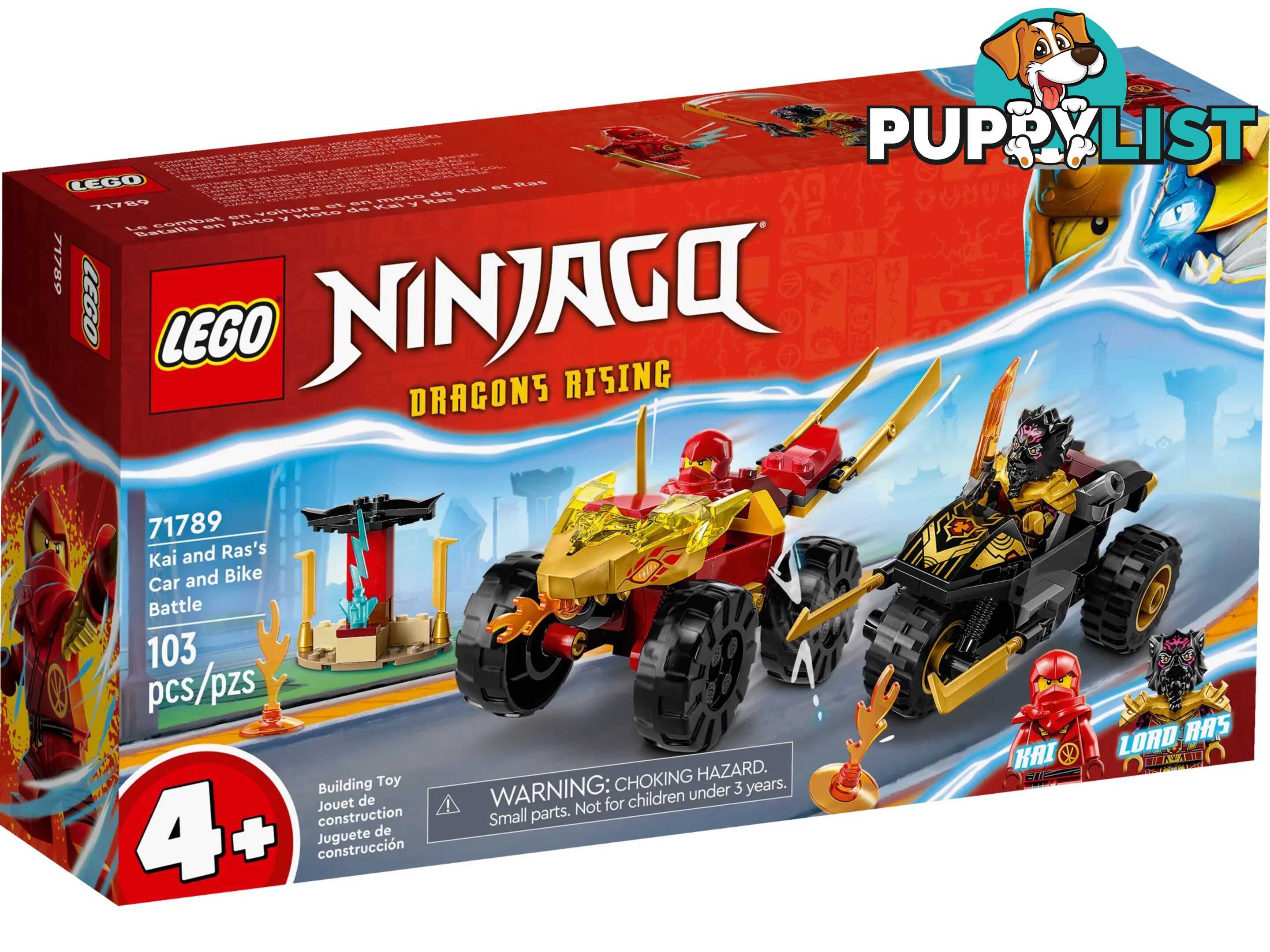 LEGO 71789 Kai and Ras's Car and Bike Battle - Ninjago 4+ - 570201741304