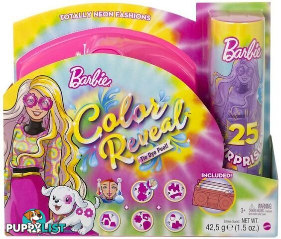 Barbie - Barbie Colour Reveal Totally Neon Fashions Tie Dye Pink - Mattel - Mahcd26 - 194735007530