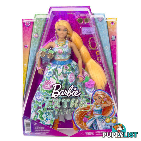 Barbie Extra Fancy Doll - Floral 2 Piece Gown - Mahhn14 - 194735072552