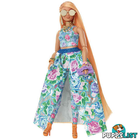 Barbie Extra Fancy Doll - Floral 2 Piece Gown - Mahhn14 - 194735072552