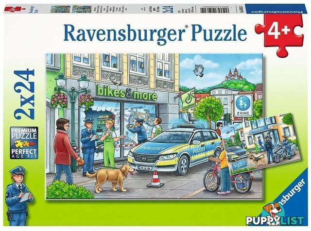 Ravensburger - Police At Work Jigsaw Puzzle 2 X 24pc - Mdrb05031 - 4005556050314