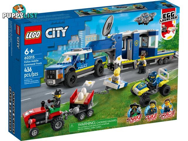 LEGO 60315 Police Mobile Command Truck - City - 5702017161907