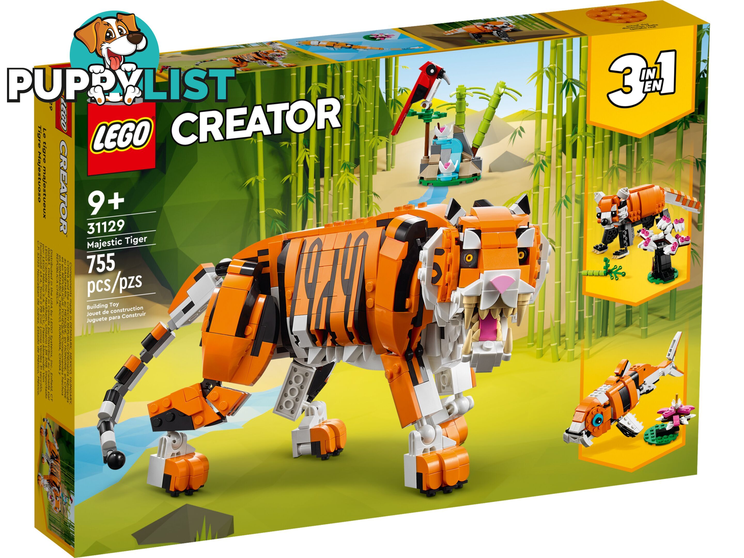 LEGO 31129 Majestic Tiger - Creator 3-in-1 - 5702017151854