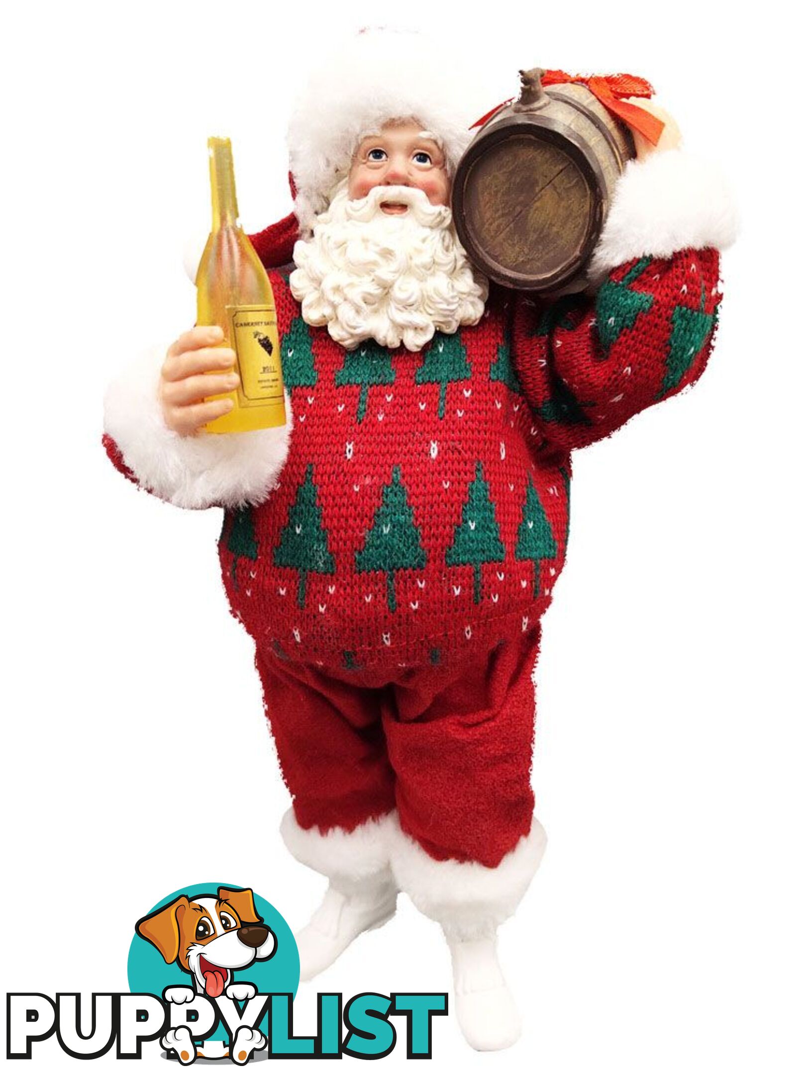 Cotton Candy - Xmas 28cm Standing Santa Clause Barrel - Ccxrs06 - 93534680155774