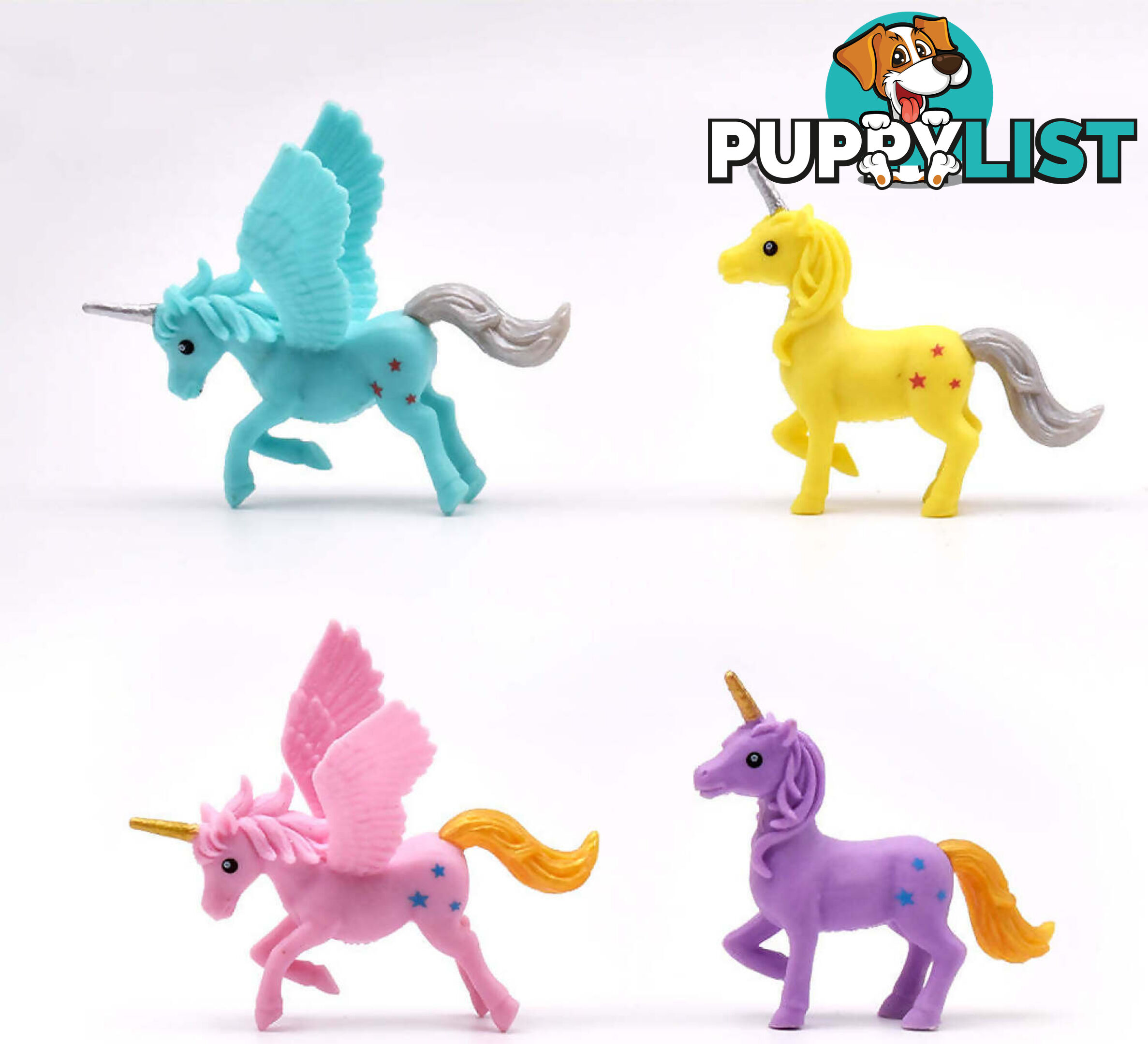 Peterkin - Classics Unicorn World 8 Piece Figure Set - Art66046 - 5018621210956