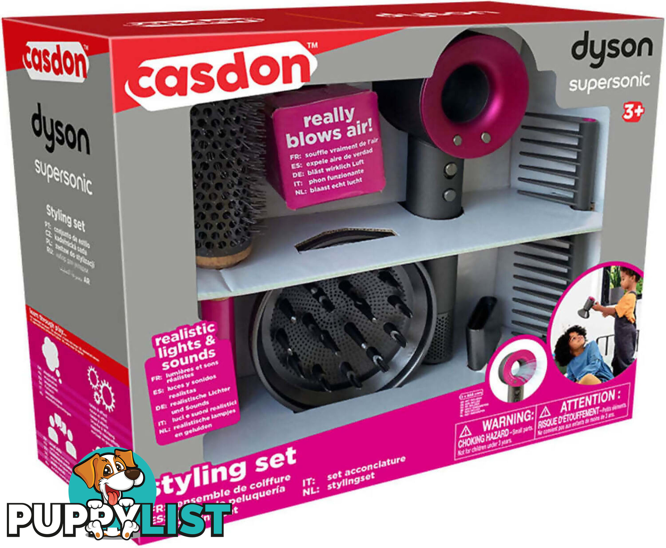 Dyson - Supersonic Toy Styling Set - Casdon - Ajcas73250 - 5011551000222