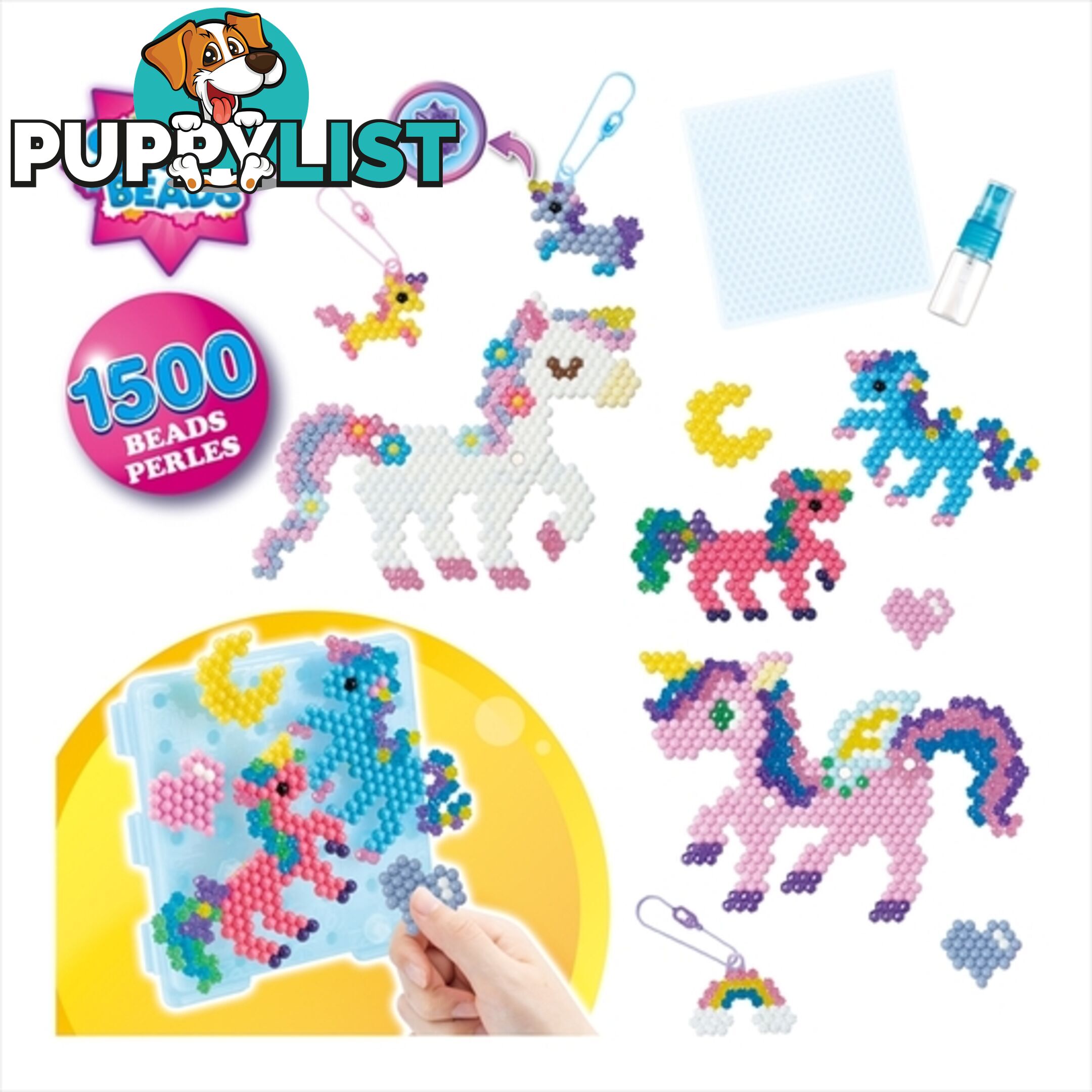 Aquabeads - Mystic Unicorn Set 1500 Beads - Mdaq31944 - 5054131319444