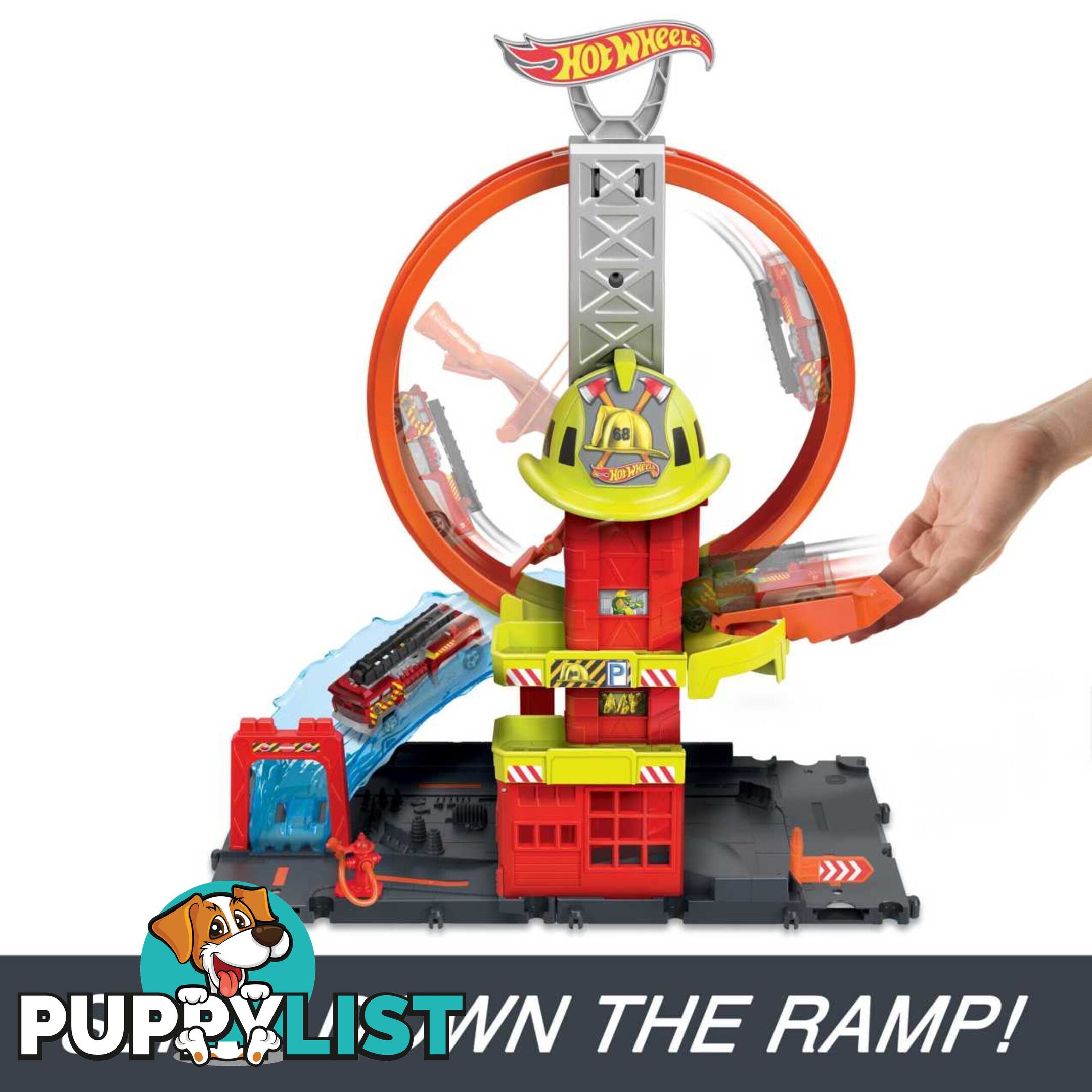 Hot Wheels® - City Super Loop Fire Station - Mahkx41 - 194735109661