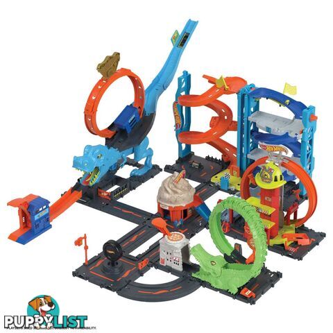 Hot Wheels® - City Super Loop Fire Station - Mahkx41 - 194735109661