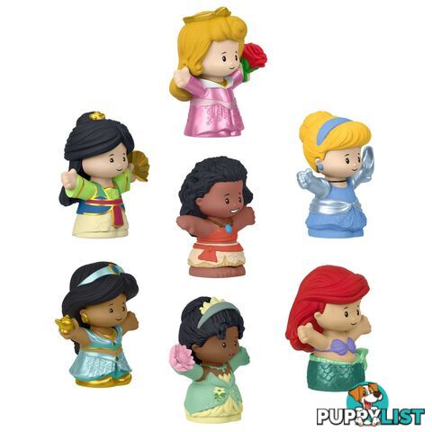 Fisher-Price Little People Disney Princess Toys 7-figure Pack For Toddlers And Preschool Kids - Mahjw75 - 0194735096688