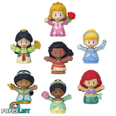 Fisher-Price Little People Disney Princess Toys 7-figure Pack For Toddlers And Preschool Kids - Mahjw75 - 0194735096688