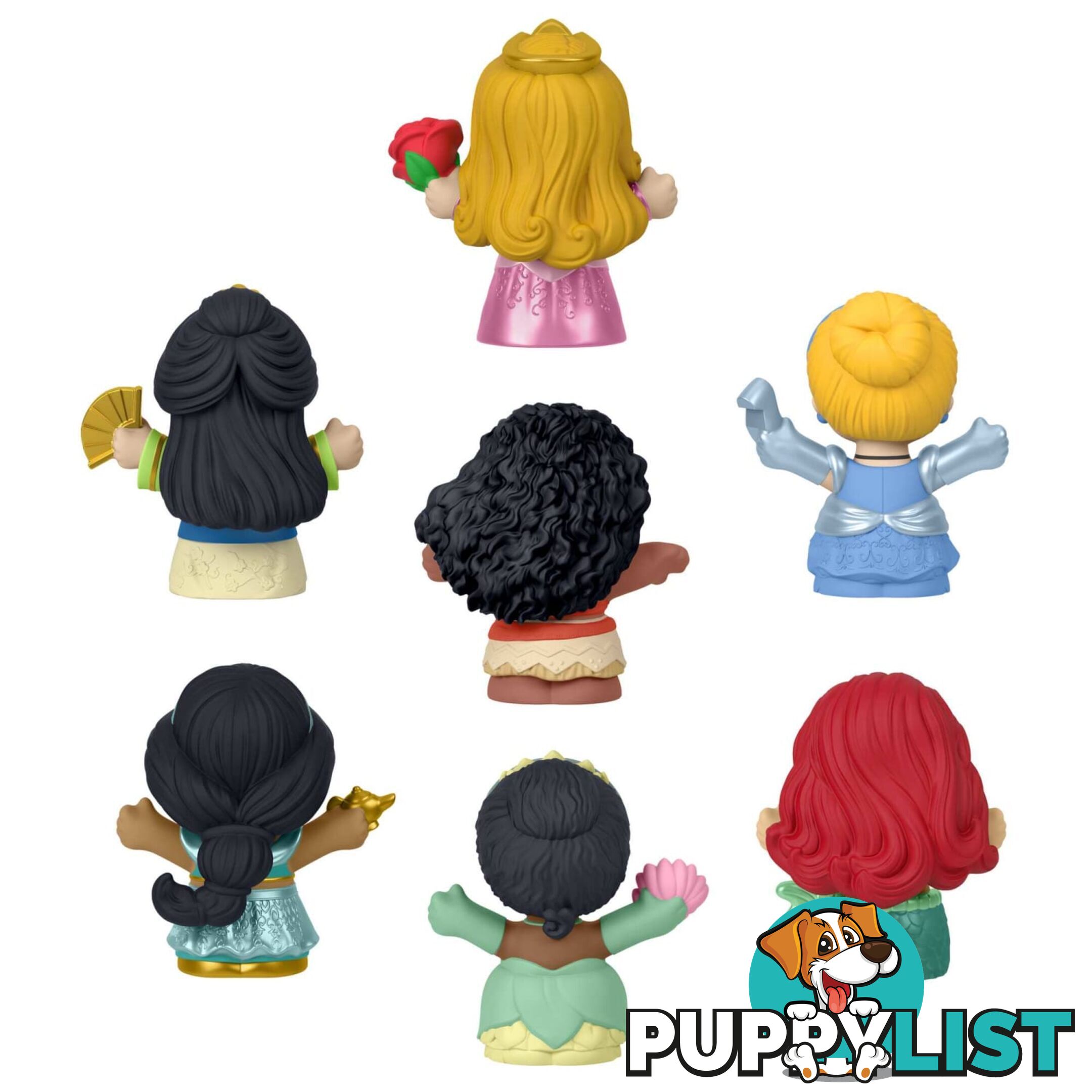 Fisher-Price Little People Disney Princess Toys 7-figure Pack For Toddlers And Preschool Kids - Mahjw75 - 0194735096688