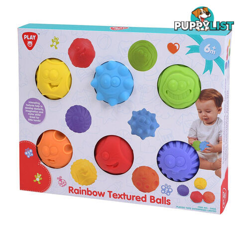 Rainbow Textured Balls Playgo Ent. Ltd. - ART63945 - 4892401024039