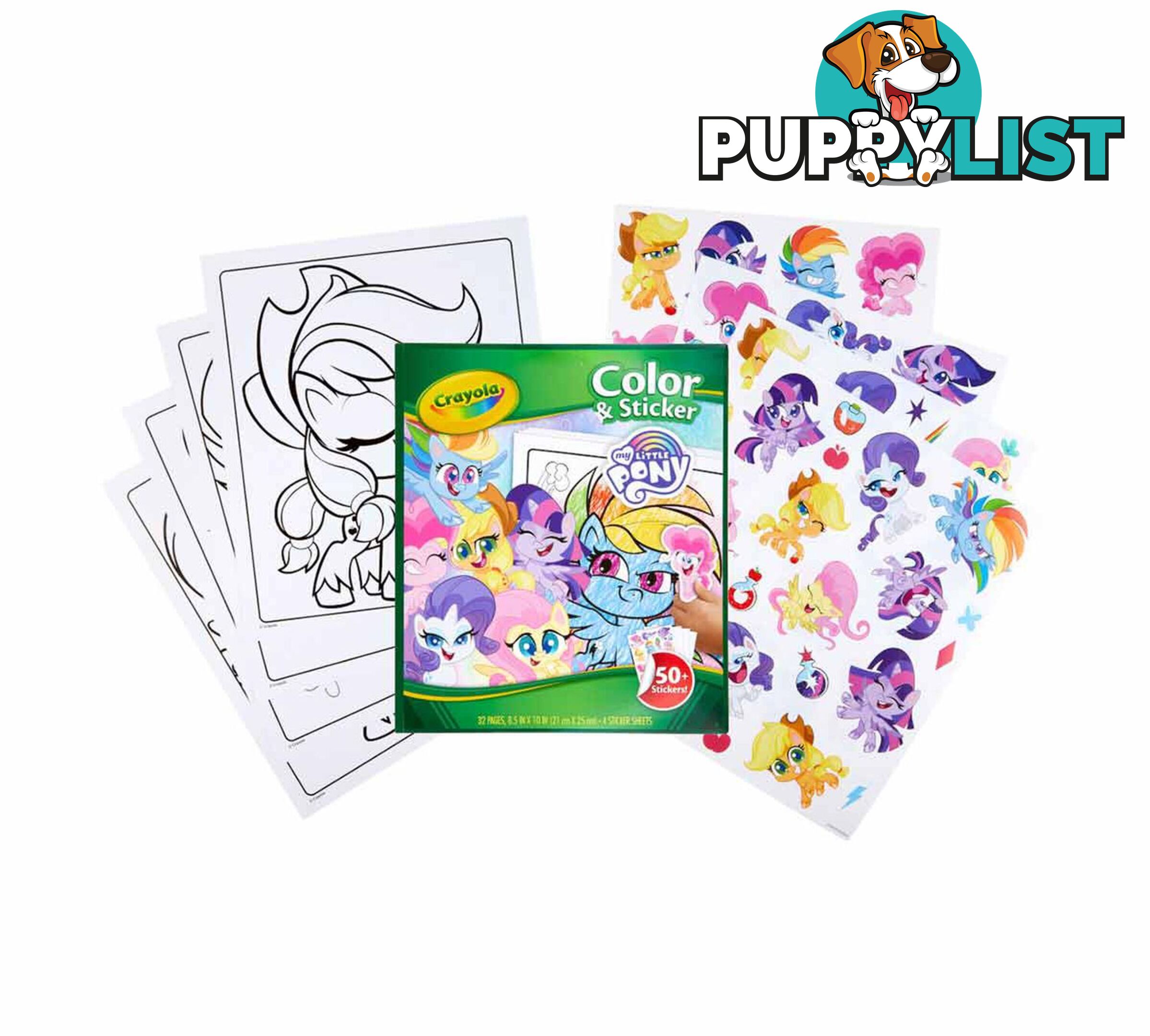 Crayola - My Little Pony Color And Sticker Book - Bs042631 - 071662026318