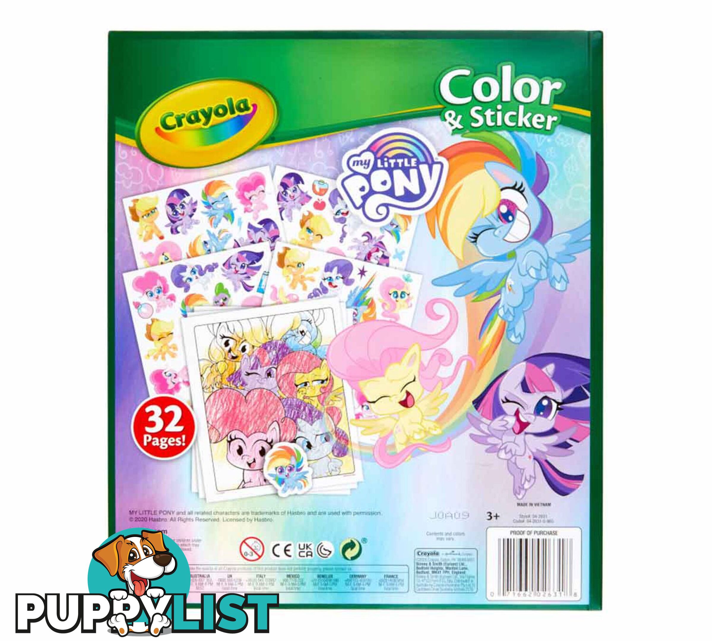 Crayola - My Little Pony Color And Sticker Book - Bs042631 - 071662026318