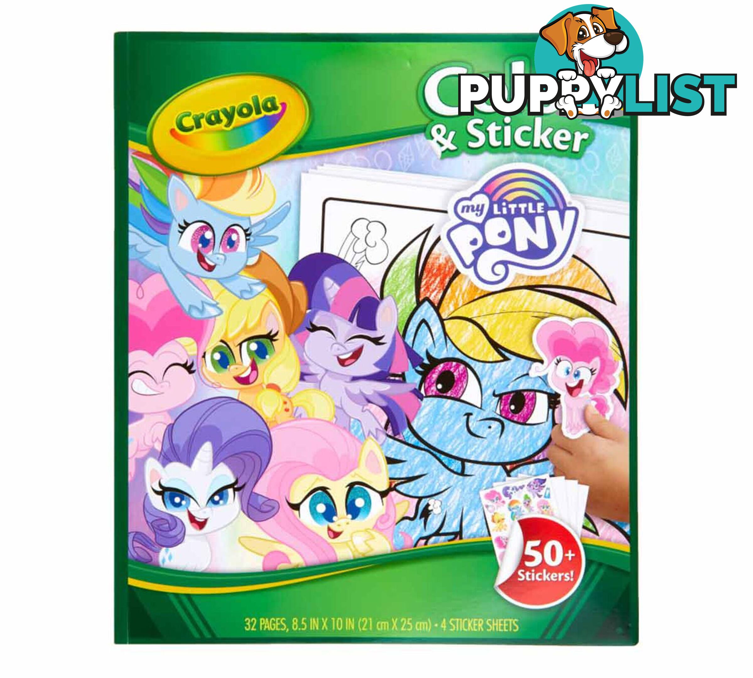 Crayola - My Little Pony Color And Sticker Book - Bs042631 - 071662026318