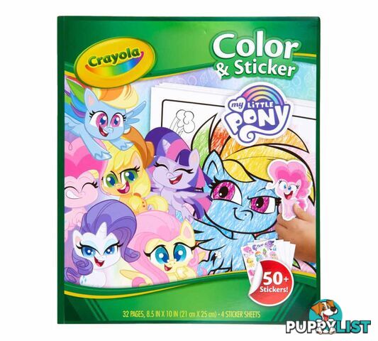 Crayola - My Little Pony Color And Sticker Book - Bs042631 - 071662026318