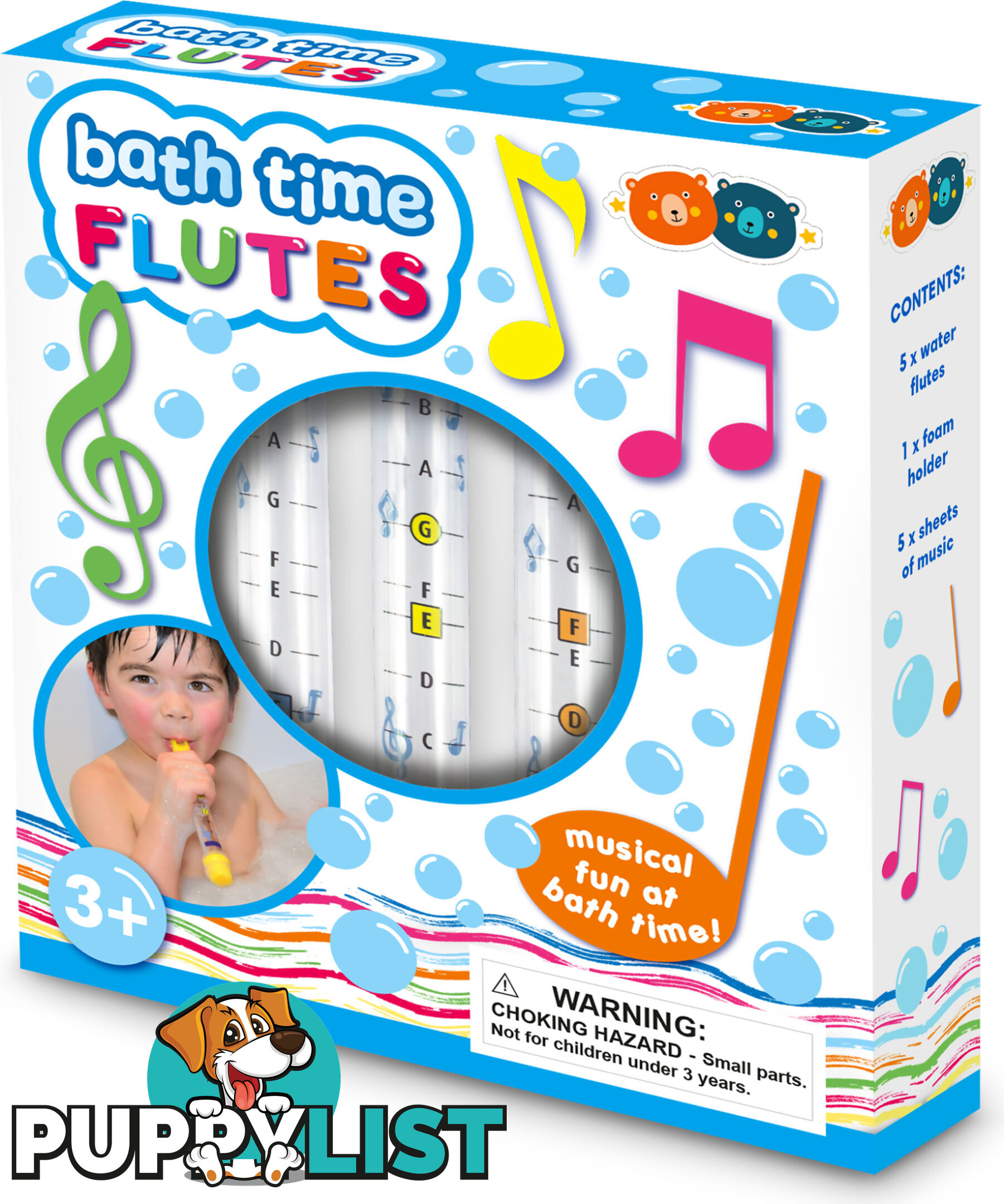 Buddy & Barney - Bath Time Water Flutes - Mh Bb174 - 712195455625